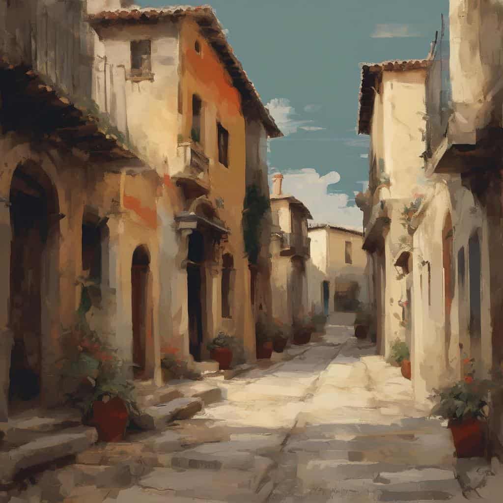 Βυθισμένη στην τέχνη και τη δημιουργικότητα του σήμερα, παραδοσιακή γειτονιά με ζωγραφική ατμόσφαιρα.